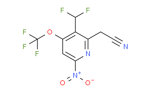 3-(Difluoromethyl)-6-nitro-4-(trifluoromethoxy)pyridine-2-acetonitrile