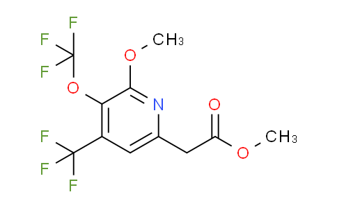 Methyl 2-methoxy-3-(trifluoromethoxy)-4-(trifluoromethyl)pyridine-6-acetate