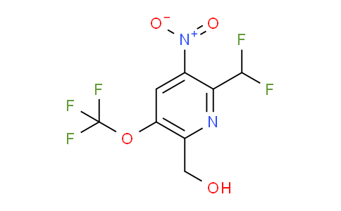 2-(Difluoromethyl)-3-nitro-5-(trifluoromethoxy)pyridine-6-methanol