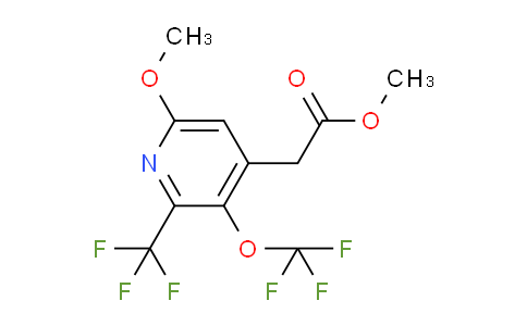 Methyl 6-methoxy-3-(trifluoromethoxy)-2-(trifluoromethyl)pyridine-4-acetate
