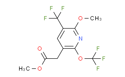 Methyl 2-methoxy-6-(trifluoromethoxy)-3-(trifluoromethyl)pyridine-5-acetate