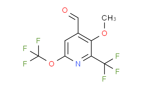 3-Methoxy-6-(trifluoromethoxy)-2-(trifluoromethyl)pyridine-4-carboxaldehyde