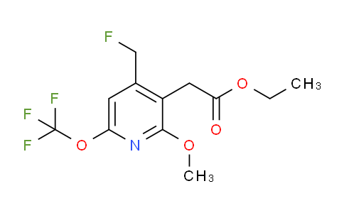 Ethyl 4-(fluoromethyl)-2-methoxy-6-(trifluoromethoxy)pyridine-3-acetate
