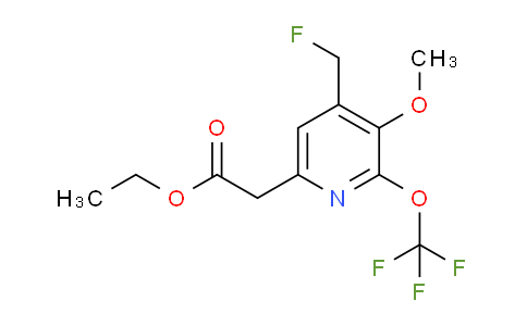 AM147825 | 1805071-12-8 | Ethyl 4-(fluoromethyl)-3-methoxy-2-(trifluoromethoxy)pyridine-6-acetate
