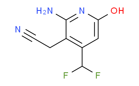 2-Amino-4-(difluoromethyl)-6-hydroxypyridine-3-acetonitrile