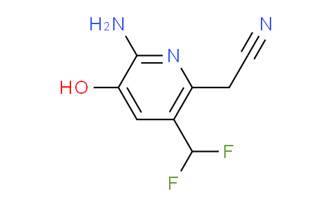 2-Amino-5-(difluoromethyl)-3-hydroxypyridine-6-acetonitrile