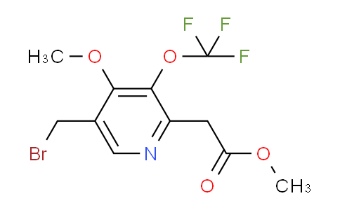 Methyl 5-(bromomethyl)-4-methoxy-3-(trifluoromethoxy)pyridine-2-acetate
