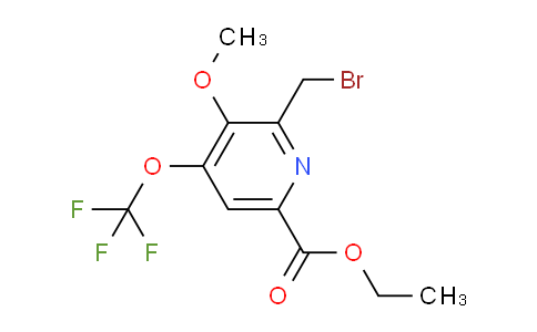 AM147872 | 1805068-90-9 | Ethyl 2-(bromomethyl)-3-methoxy-4-(trifluoromethoxy)pyridine-6-carboxylate