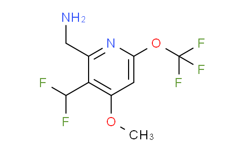 2-(Aminomethyl)-3-(difluoromethyl)-4-methoxy-6-(trifluoromethoxy)pyridine