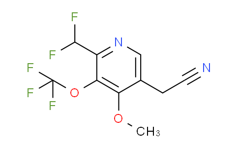 2-(Difluoromethyl)-4-methoxy-3-(trifluoromethoxy)pyridine-5-acetonitrile