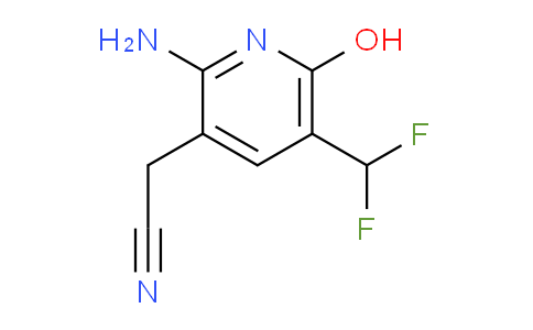 2-Amino-5-(difluoromethyl)-6-hydroxypyridine-3-acetonitrile