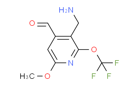 3-(Aminomethyl)-6-methoxy-2-(trifluoromethoxy)pyridine-4-carboxaldehyde