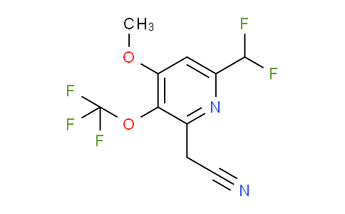 6-(Difluoromethyl)-4-methoxy-3-(trifluoromethoxy)pyridine-2-acetonitrile