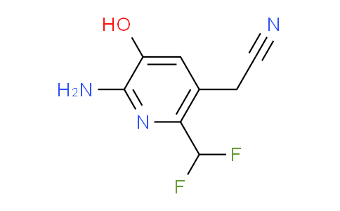 2-Amino-6-(difluoromethyl)-3-hydroxypyridine-5-acetonitrile