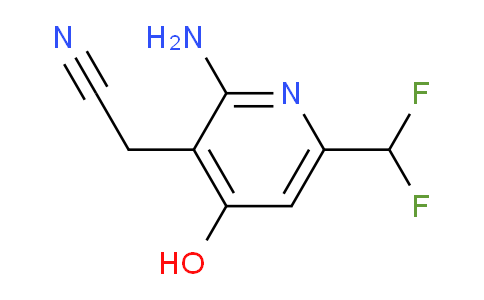 2-Amino-6-(difluoromethyl)-4-hydroxypyridine-3-acetonitrile