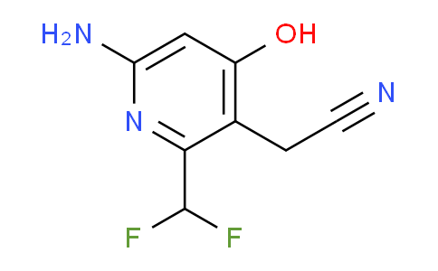 6-Amino-2-(difluoromethyl)-4-hydroxypyridine-3-acetonitrile