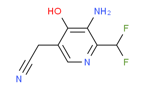 3-Amino-2-(difluoromethyl)-4-hydroxypyridine-5-acetonitrile