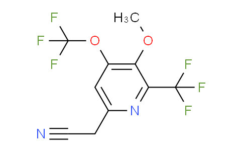 3-Methoxy-4-(trifluoromethoxy)-2-(trifluoromethyl)pyridine-6-acetonitrile