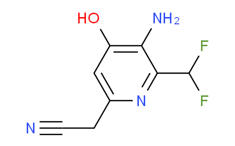 3-Amino-2-(difluoromethyl)-4-hydroxypyridine-6-acetonitrile