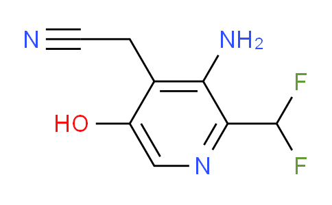 3-Amino-2-(difluoromethyl)-5-hydroxypyridine-4-acetonitrile