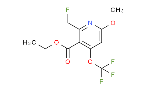 Ethyl 2-(fluoromethyl)-6-methoxy-4-(trifluoromethoxy)pyridine-3-carboxylate