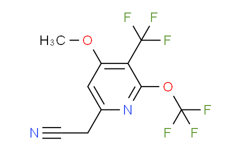 4-Methoxy-2-(trifluoromethoxy)-3-(trifluoromethyl)pyridine-6-acetonitrile