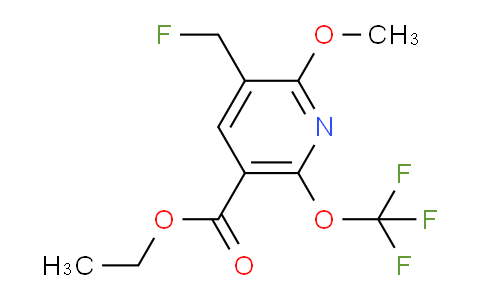 Ethyl 3-(fluoromethyl)-2-methoxy-6-(trifluoromethoxy)pyridine-5-carboxylate