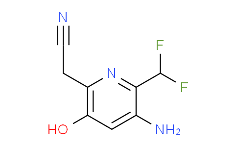 3-Amino-2-(difluoromethyl)-5-hydroxypyridine-6-acetonitrile