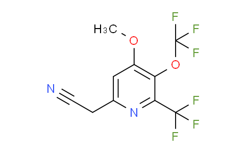 4-Methoxy-3-(trifluoromethoxy)-2-(trifluoromethyl)pyridine-6-acetonitrile