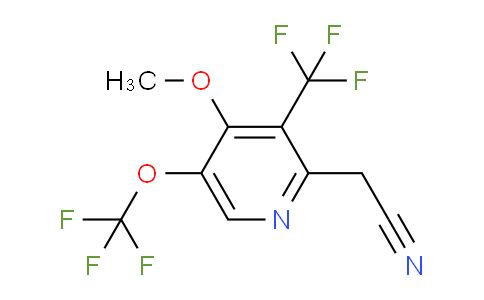 4-Methoxy-5-(trifluoromethoxy)-3-(trifluoromethyl)pyridine-2-acetonitrile