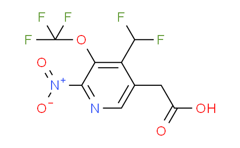 4-(Difluoromethyl)-2-nitro-3-(trifluoromethoxy)pyridine-5-acetic acid