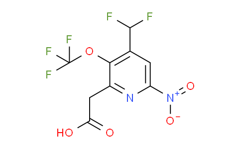 4-(Difluoromethyl)-6-nitro-3-(trifluoromethoxy)pyridine-2-acetic acid