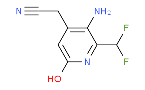 3-Amino-2-(difluoromethyl)-6-hydroxypyridine-4-acetonitrile