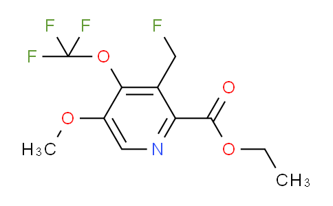 Ethyl 3-(fluoromethyl)-5-methoxy-4-(trifluoromethoxy)pyridine-2-carboxylate