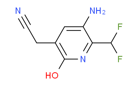 3-Amino-2-(difluoromethyl)-6-hydroxypyridine-5-acetonitrile