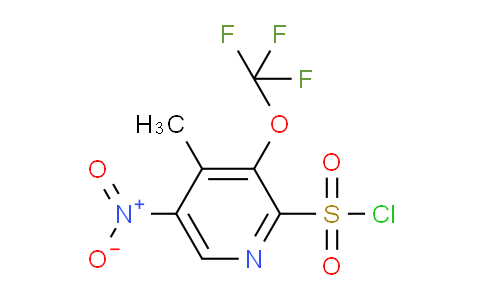 4-Methyl-5-nitro-3-(trifluoromethoxy)pyridine-2-sulfonyl chloride