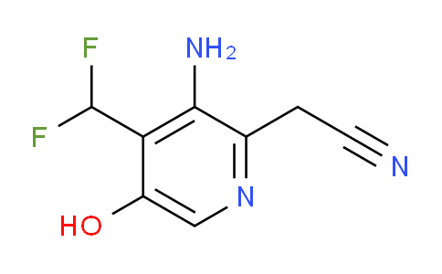 AM14805 | 1804512-65-9 | 3-Amino-4-(difluoromethyl)-5-hydroxypyridine-2-acetonitrile