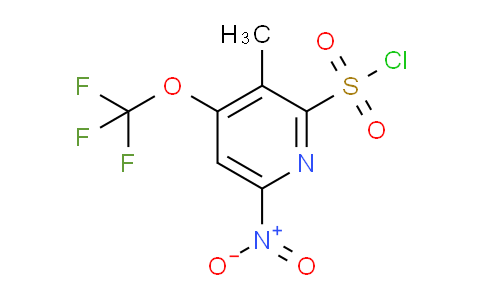 3-Methyl-6-nitro-4-(trifluoromethoxy)pyridine-2-sulfonyl chloride