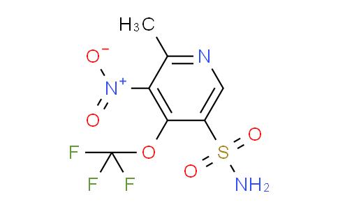 2-Methyl-3-nitro-4-(trifluoromethoxy)pyridine-5-sulfonamide
