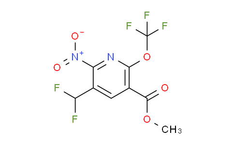 Methyl 3-(difluoromethyl)-2-nitro-6-(trifluoromethoxy)pyridine-5-carboxylate