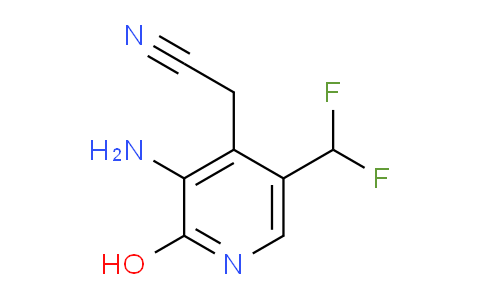 3-Amino-5-(difluoromethyl)-2-hydroxypyridine-4-acetonitrile