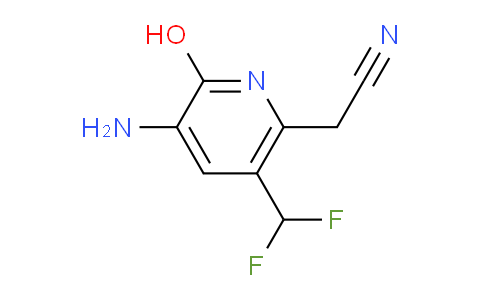 3-Amino-5-(difluoromethyl)-2-hydroxypyridine-6-acetonitrile