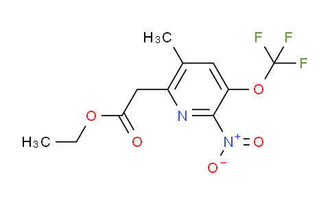 AM148101 | 1805205-16-6 | Ethyl 5-methyl-2-nitro-3-(trifluoromethoxy)pyridine-6-acetate