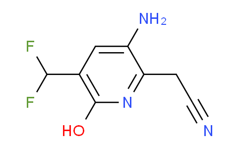 3-Amino-5-(difluoromethyl)-6-hydroxypyridine-2-acetonitrile