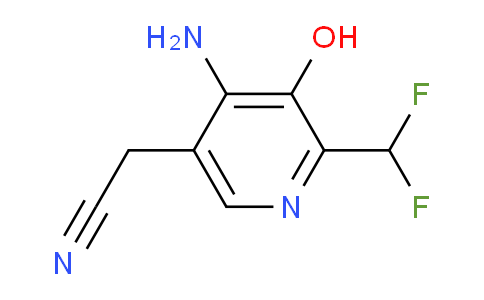 4-Amino-2-(difluoromethyl)-3-hydroxypyridine-5-acetonitrile
