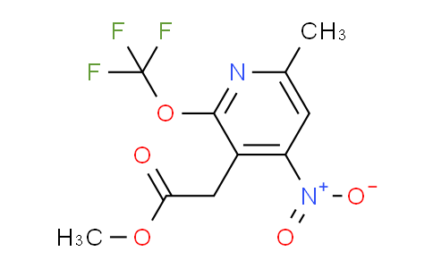 AM148174 | 1806162-09-3 | Methyl 6-methyl-4-nitro-2-(trifluoromethoxy)pyridine-3-acetate