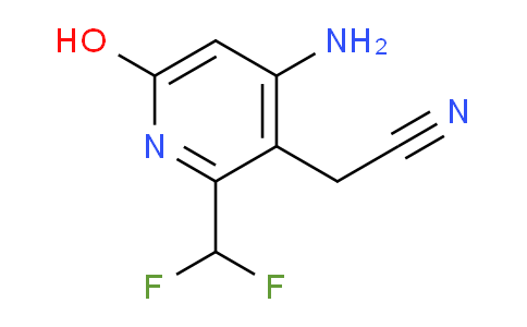 4-Amino-2-(difluoromethyl)-6-hydroxypyridine-3-acetonitrile