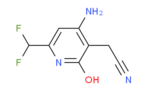 4-Amino-6-(difluoromethyl)-2-hydroxypyridine-3-acetonitrile