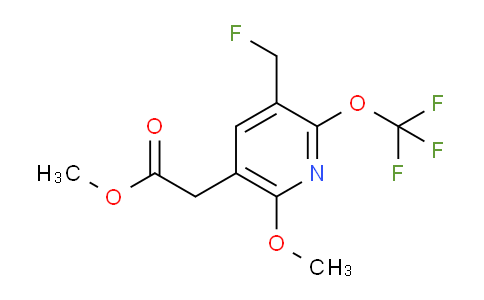 Methyl 3-(fluoromethyl)-6-methoxy-2-(trifluoromethoxy)pyridine-5-acetate