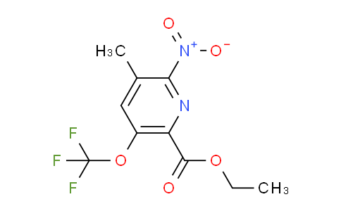 Ethyl 3-methyl-2-nitro-5-(trifluoromethoxy)pyridine-6-carboxylate